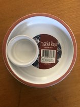 Tierra Roja Aardewerk set 6 stuks Wit