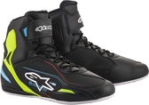 Alpinestars Faster-3 Black Yellow Fluo Blue Motorcycle Shoes 13