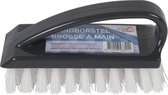 Brosse à main / brosse de nettoyage noire avec manche - 13 cm - articles de nettoyage / autolaveuses / brosses