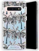 Selencia Zarya Fashion Extra Beschermende Backcover Samsung Galaxy S10 hoesje - Palmtree