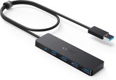 Anker 4-port Usb 3.0 Ultra Slim Data Hub Voor Macbook, Mac Pro / Mini, Imac - Extra Lange Kabel