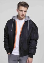 Urban Classics Bomber jacket -S- Hooded Oversized Zwart