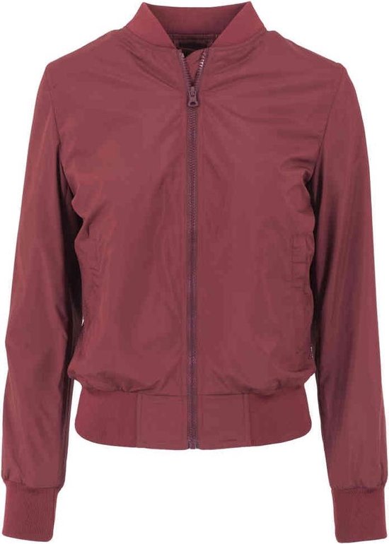 Urban Classics bomberjack met printopdruk en patches zwart