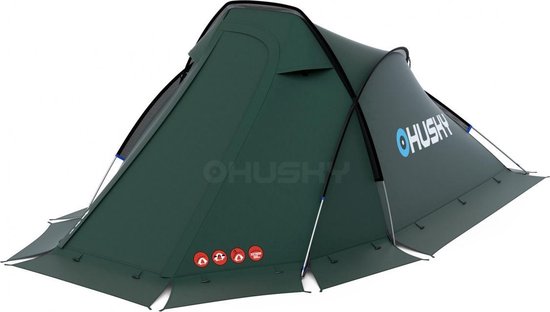 | Husky Flame 2 Extreme Lichtgewicht Tent Groen Husky Flame 2 Extreme lichtgewicht tent 2 persoons