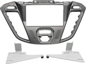2-DIN Paneel geschikt voor Ford Transit Custom / Tourneo Custom | 2013-2019 | Kleur: Zilver