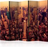 Kamerscherm - Scheidingswand - Vouwscherm - Bird Eye View Of Manhattan, New York II [Room Dividers] 225x172 - Artgeist Vouwscherm