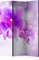 Kamerscherm - Scheidingswand - Vouwscherm - Purple Orchids [Room Dividers] 135x172 - Artgeist Vouwscherm