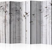 Kamerscherm - Scheidingswand - Vouwscherm - Birds on Boards II [Room Dividers] 225x172 - Artgeist Vouwscherm