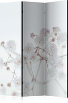 Kamerscherm - Scheidingswand - Vouwscherm - White Flowers [Room Dividers] 135x172 - Artgeist Vouwscherm