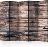 Kamerscherm - Scheidingswand - Vouwscherm - Burnt Boards II [Room Dividers] 225x172 - Artgeist Vouwscherm