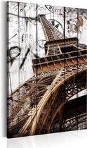 Schilderijen Op Canvas - Schilderij - Greetings from Paris 60x90 - Artgeist Schilderij