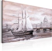 Schilderijen Op Canvas - Schilderij - Charming Port 120x80 - Artgeist Schilderij