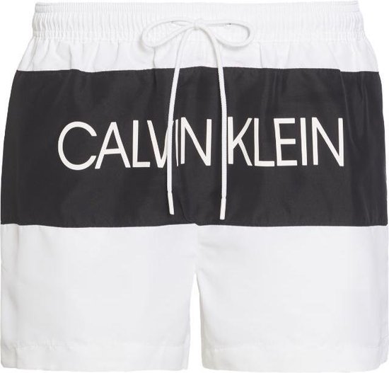 Calvin Klein heren zwemshort logo CK - wit | bol.com