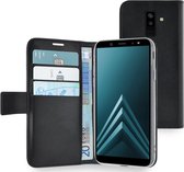 Azuri walletcase - magnetic closure & 3 cardslots -zwart- Samsung A6 Plus (2018)