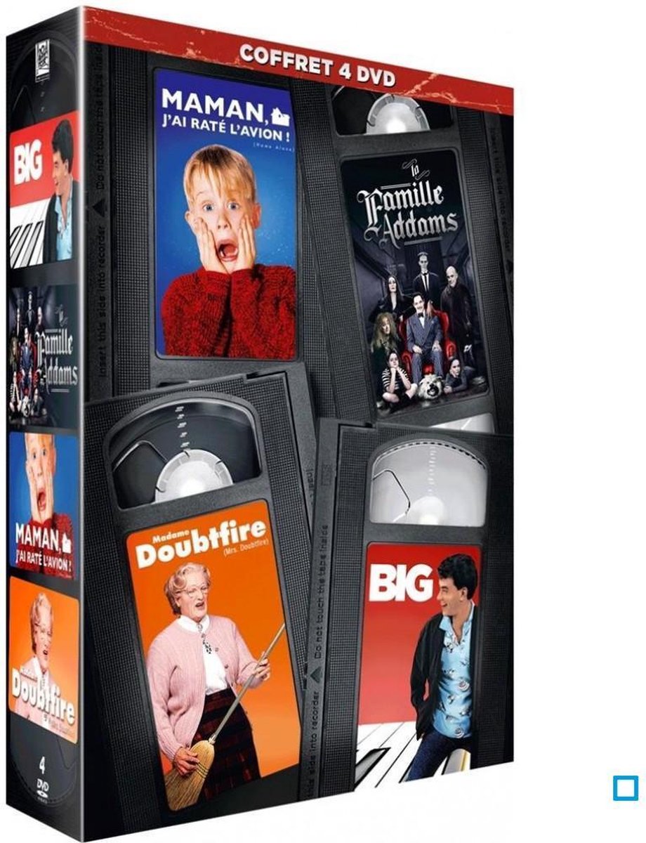 Coffret 4 films : Maman j'ai raté l'avion + Madame Doubtfire + Famille  adams (DVD),... | bol