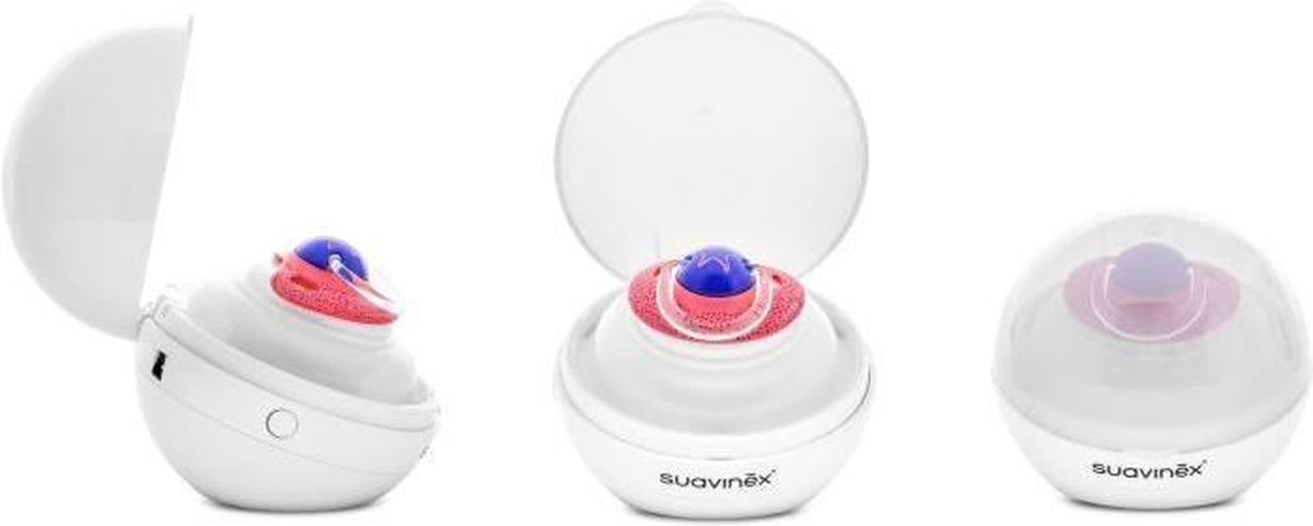 Goedkoopste SUAVINEX Duccio UV nomadische sterilisator voor lollies en fopspenen - Pearl