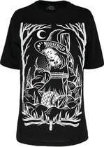 Restyle Top -M- Burn The Witch Zwart