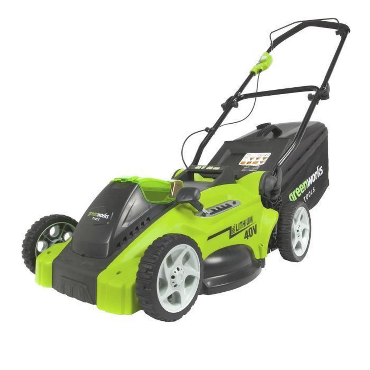 Bol.com Greenworks G40LM41 40V Li-ion accu grasmaaier body - 50L -41cm aanbieding