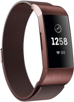 Fitbit Charge 4 Milanese band - bruin - Large