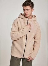 Urban Classics Jacket -5XL- Hooded Sherpa Creme