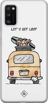 Samsung A41 hoesje siliconen - Let's get lost | Samsung Galaxy A41 case | multi | TPU backcover transparant