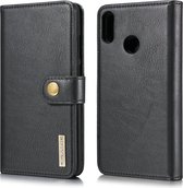 DG.MING Crazy Horse Texture Flip afneembare magnetische lederen tas voor Huawei P Smart (2019) / Honor 10 Lite / Nova Lite 3, met houder en kaartsleuven en portemonnee (zwart)