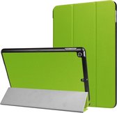 Voor iPad 9.7 (2018) & iPad 9.7 (2017) Custer Texture horizontale flip lederen tas met drievoudige houder en slaap / waakfunctie (groen)