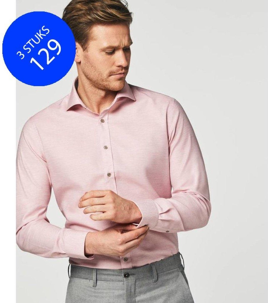Shirtdeal - Vintage roze Michaelis overhemd-boordmaat: 43 | bol
