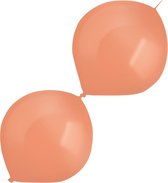 Amscan Slingerballonnen Parel 30 Cm Latex Oranje 50 Stuks
