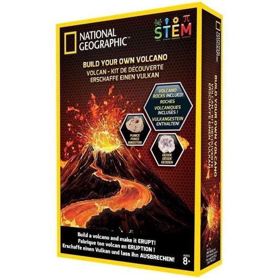 Thumbnail van een extra afbeelding van het spel NATIONALE GEOGRAFIE - Ontdekkingskit - Vulkaan om te maken en uit te barsten - inclusief 2 vulkanische rotsen