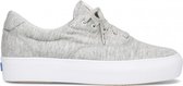 Keds Dames Veterschoenen Rise Jersey Leather Gray - Grijs - maat 39.5