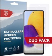 Rosso Screen Protector Ultra Clear Duo Pack Geschikt voor Samsung Galaxy A72 | TPU Folie | Case Friendly | 2 Stuks