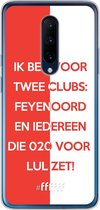 6F hoesje - geschikt voor OnePlus 7 Pro -  Transparant TPU Case - Feyenoord - Quote #ffffff
