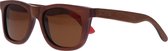 5one® Skateboard Brown - houten zonnebril Bruine lens - inclusief doos