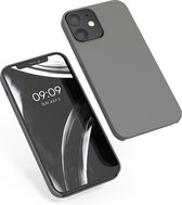 kwmobile telefoonhoesje voor Apple iPhone 12 / 12 Pro - Hoesje met siliconen coating - Smartphone case in titaniumgrijs