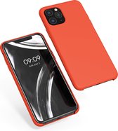 kwmobile telefoonhoesje voor Apple iPhone 11 Pro - Hoesje met siliconen coating - Smartphone case in tomatenrood