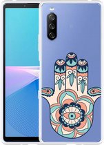 Sony Xperia 10 III Hoesje Hand Ornament Designed by Cazy