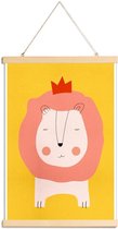 JUNIQE - Posterhanger Lion King -20x30 /Kleurrijk