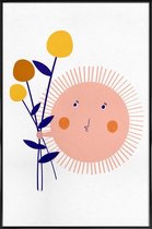 JUNIQE - Poster in kunststof lijst Sunshine Bouquet -20x30 /Kleurrijk