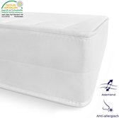 Matras - 90x200 - 7 oppervlaktes - koudschuim - microvezel tijk - 15 cm hoog - hard