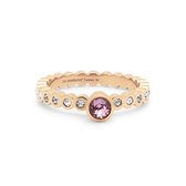Melano Twisted Glitters Will Follow ring set - dames - rosekleurig - maat 50