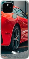 6F hoesje - geschikt voor Google Pixel 5 -  Transparant TPU Case - Ferrari #ffffff
