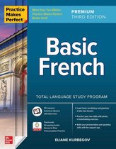 Livre "Practice Makes Perfect Basic French", 3e édition. Avec l'Arc de Triomphe en arrière-plan.