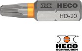 HECO- Embout pour vis d' Drive TORX TX-20 Oranje 10 pièces longueur 25 mm