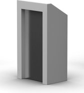 Hout/RVS grijs katheder Elevator
