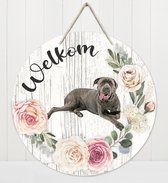 Welkom - Cane Corso | Muurdecoratie - Bordje Hond