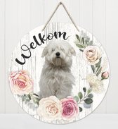 Welkom - Corton De Tuléar | Muurdecoratie - Bordje Hond