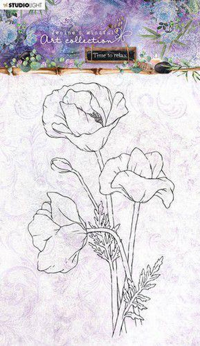 Studio Light • Clear Stamp Time to Relax 2.0 Poppy nr.23