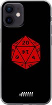 6F hoesje - geschikt voor iPhone 12 Mini -  Transparant TPU Case - D20 - Black #ffffff