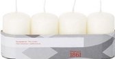 16x Ivoorwitte cilinderkaars/stompkaars 5 x 8 cm 18 branduren - Geurloze kaarsen - Woondecoraties